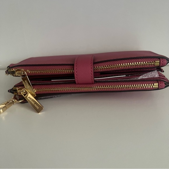 NWT Michael Kors Double Zip wristlet wallet - Picture 7 of 14